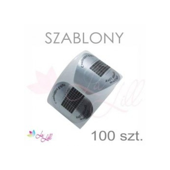 Formy szablony 100szt. szerokie SILVER    ! NEW